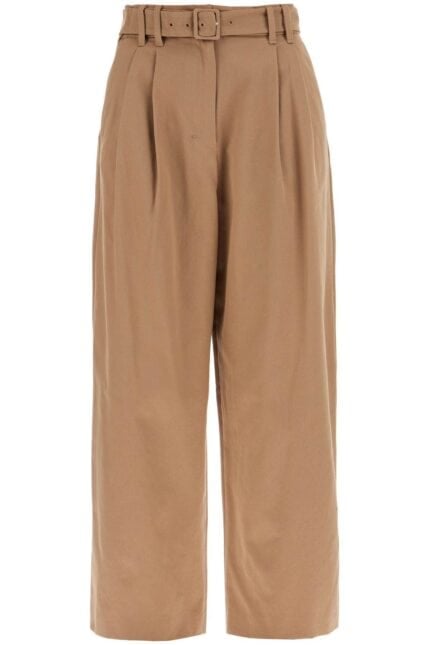 'S MAX MARA Wide Gabardine Trousers With