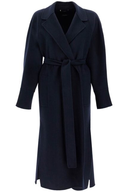 'S MAX MARA Woolen Robe-style Coat With