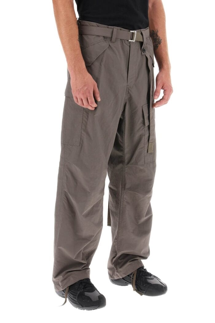 Sacai Cargo Pants In Taffeta