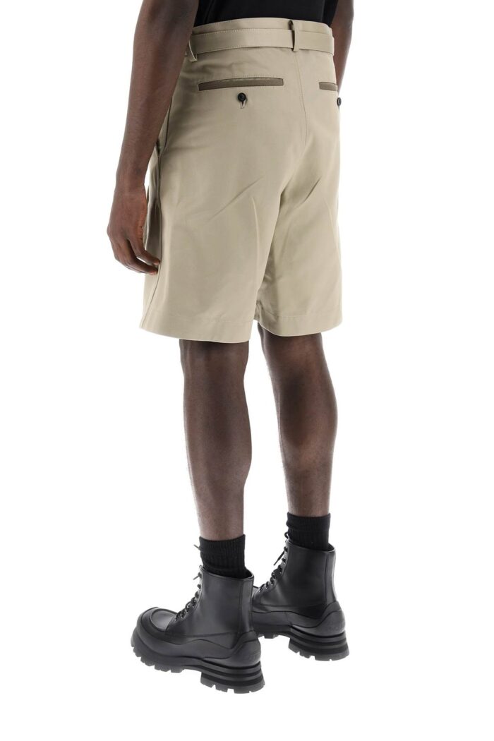 sacai cotton belted shorts SACAI Cotton Belted Shorts