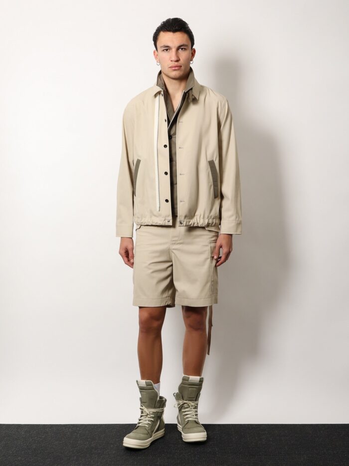 SACAI Cotton Bermuda Shorts With Cupro Lining