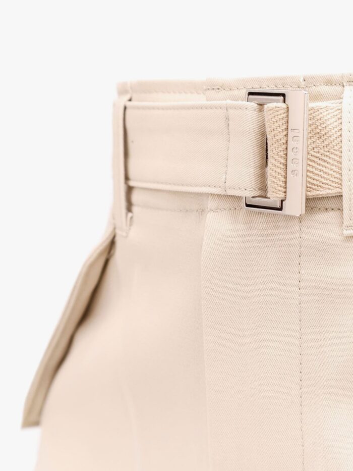 SACAI Cotton Bermuda Shorts With Cupro Lining