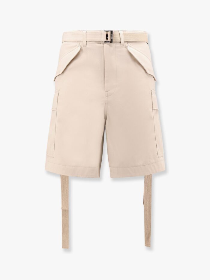 SACAI Cotton Bermuda Shorts With Cupro Lining