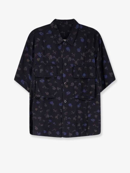 SACAI Cotton Blend Shirt With Floral Print