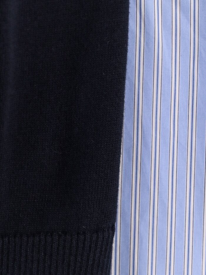 SACAI Cotton Dress With Fabric Inserts