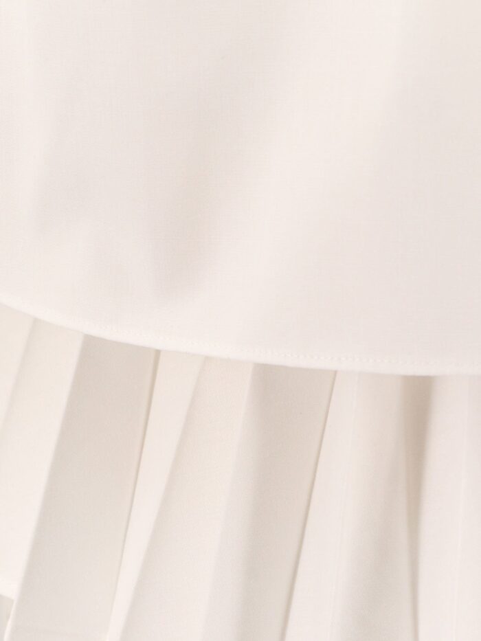 SACAI Cotton Shirt With Pleated Insert On The Back