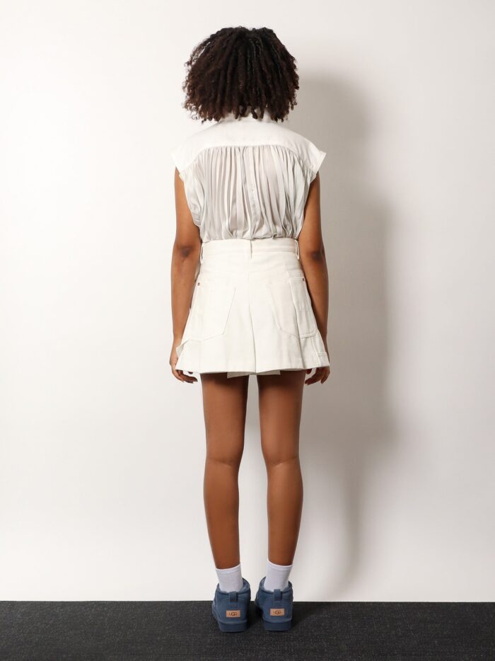 SACAI Cotton Shorts With Folds