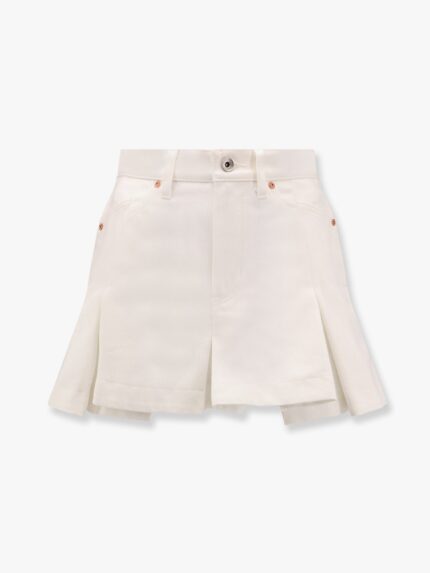 SACAI Cotton Shorts With Folds