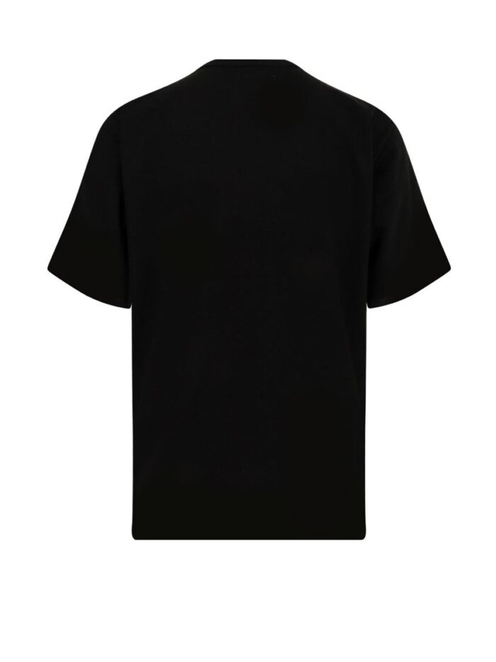 SACAI Cotton T-shirt With Nylon Inserts