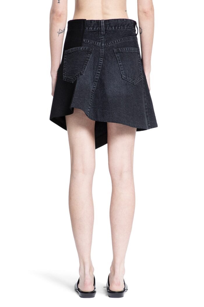 SACAI Denim X Wool Melton Skirt