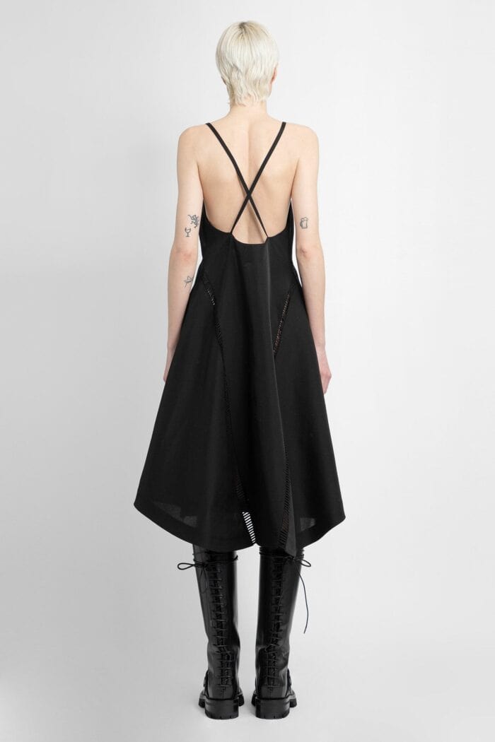 SACAI Double-faced Silk Cotton Dress