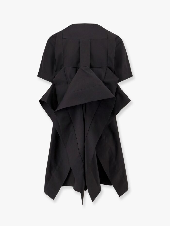 SACAI Dress With Draped Cotton Inserts On The Back