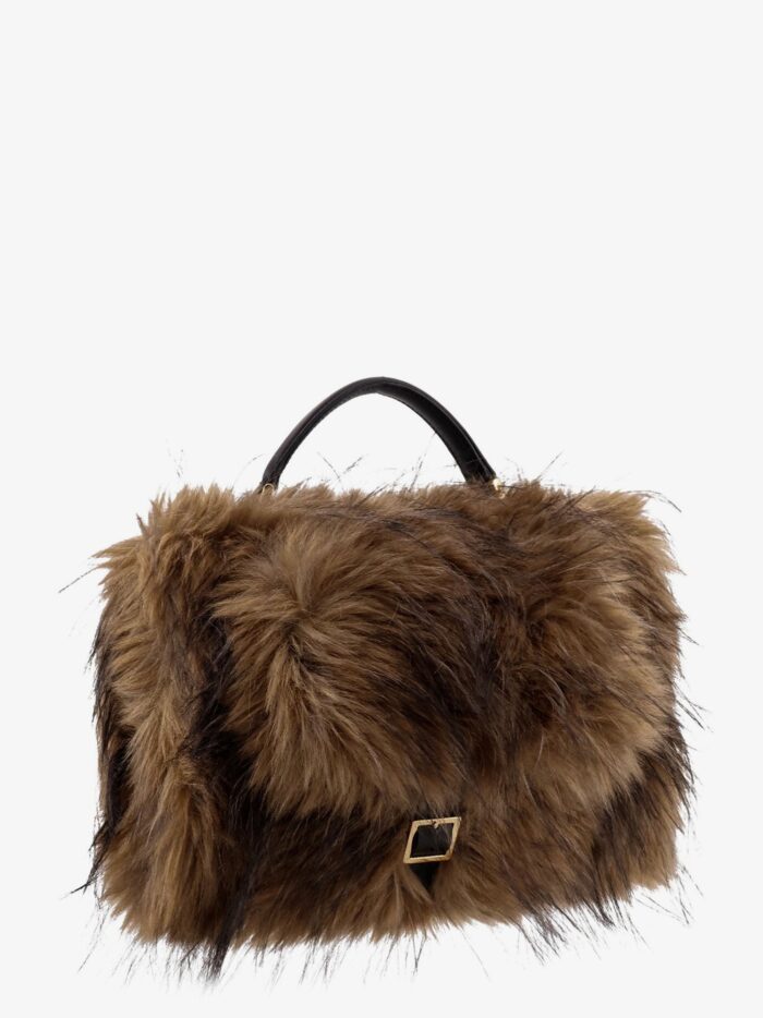 SACAI Faux Fur Muff Handbag