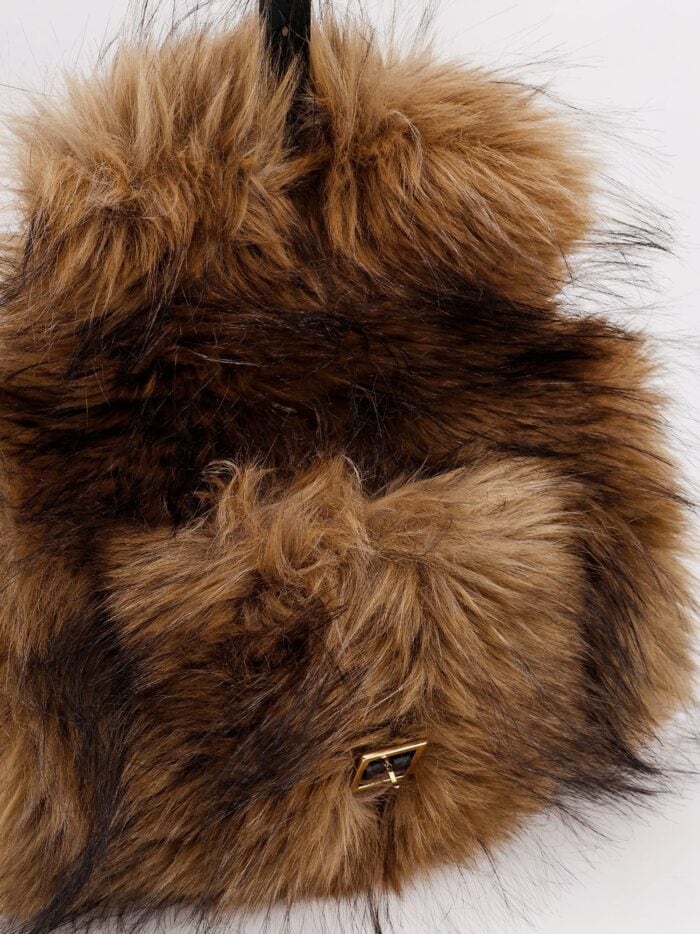 SACAI Faux Fur Muff Handbag