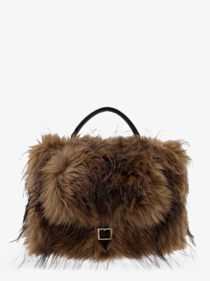 SACAI Faux Fur Muff Handbag