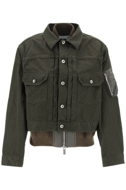 SACAI Layered Denim Jacket