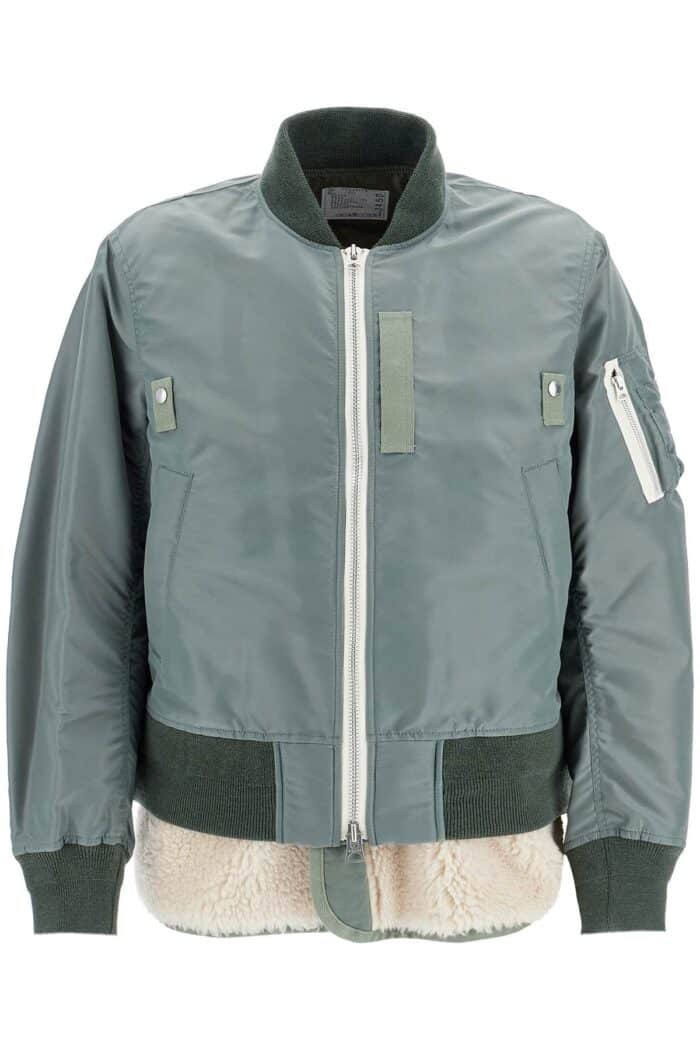 SACAI Layered Hybrid Bomber Jacket