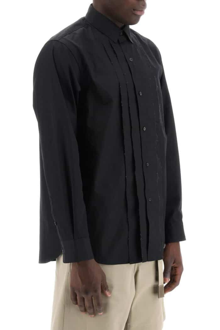 SACAI Layered Poplin Effect Shirt With