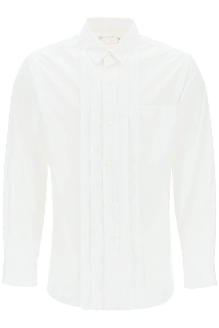 SACAI Layered Poplin Effect Shirt With