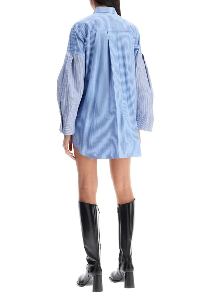 SACAI Mini Poplin Blouse In Chem