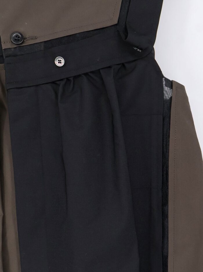 SACAI Patchwork Cotton Shirt