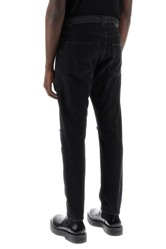 SACAI Slim Jeans With Belt