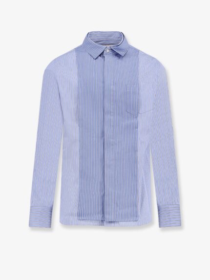 SACAI Striped Cotton Popeline Shirt