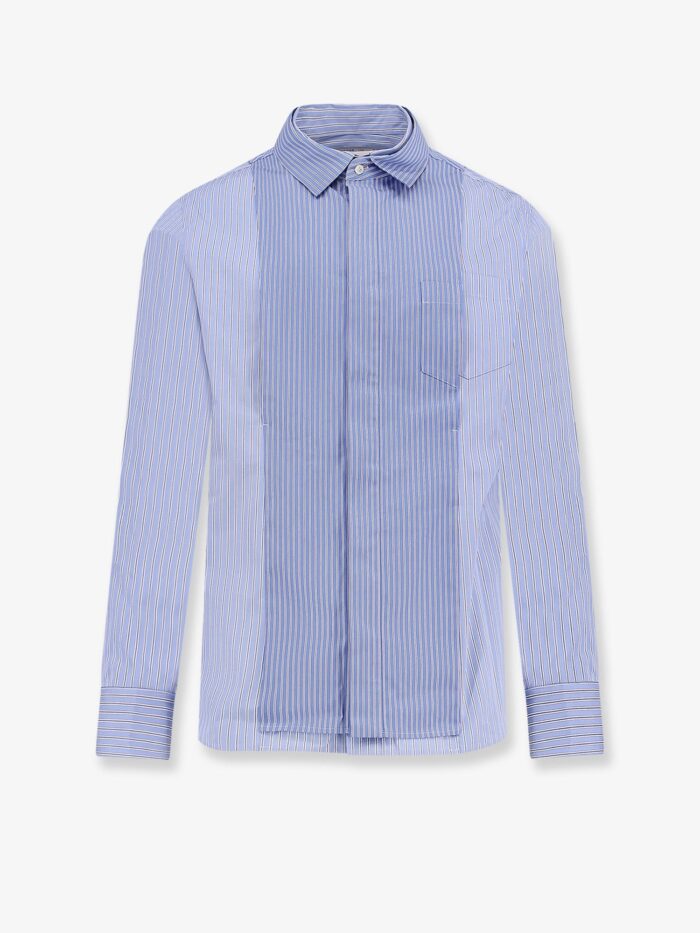 SACAI Striped Cotton Popeline Shirt