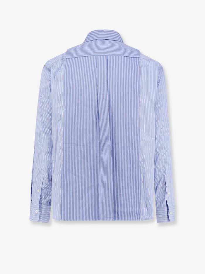 SACAI Striped Cotton Popeline Shirt