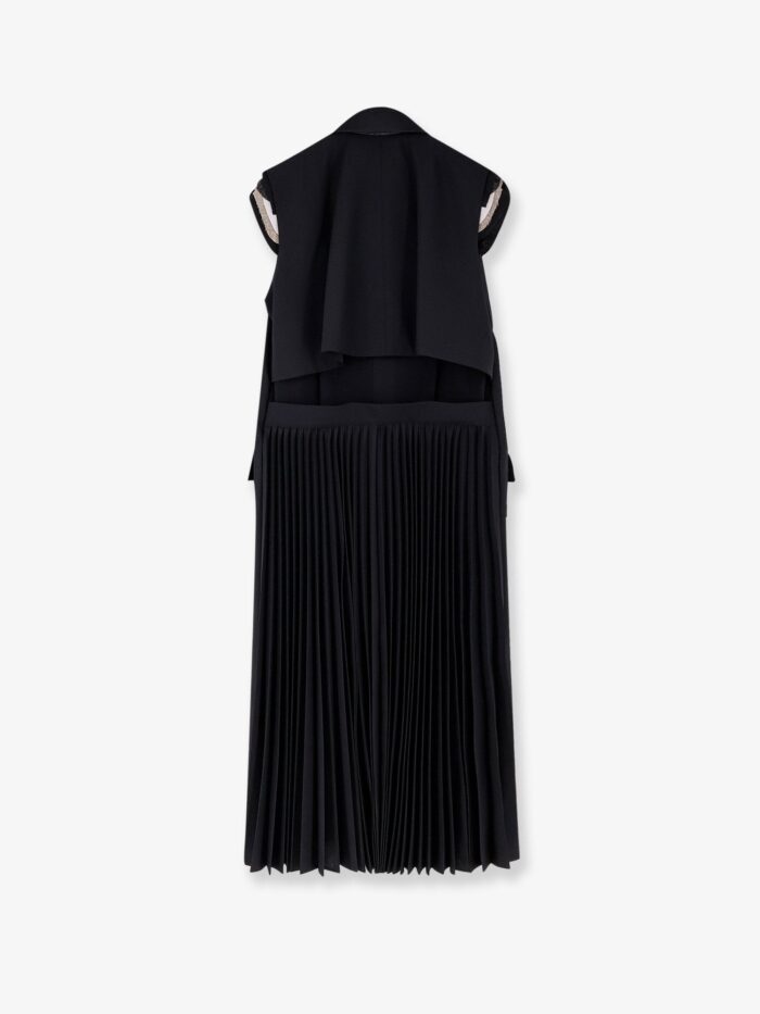 SACAI Wool Blend Blazer Dress