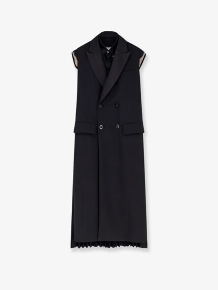 SACAI Wool Blend Blazer Dress