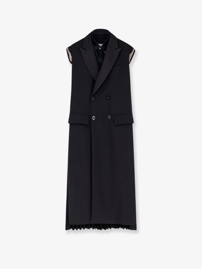 SACAI Wool Blend Blazer Dress