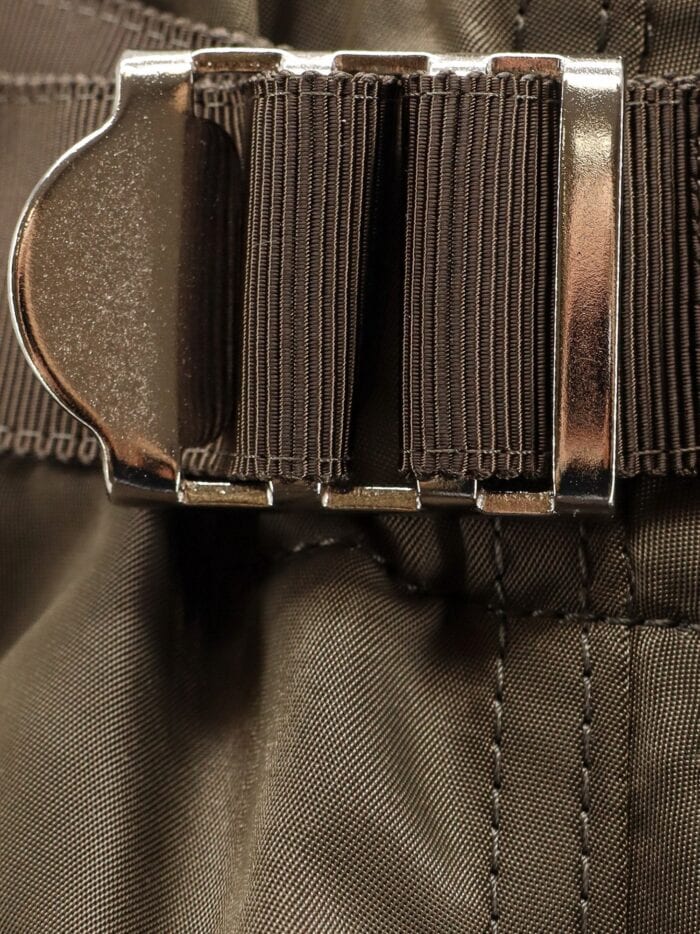 SACAI Wool Shorts With Nylon Details