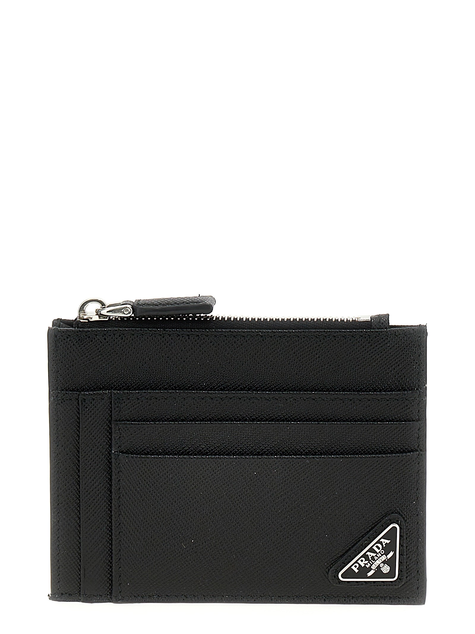 PRADA Saffiano Logo Card Holder