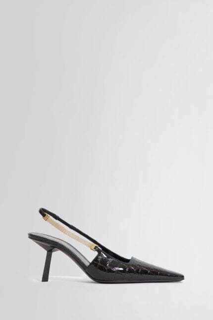 SAINT LAURENT Aston Slingback Pumps In Crocodile