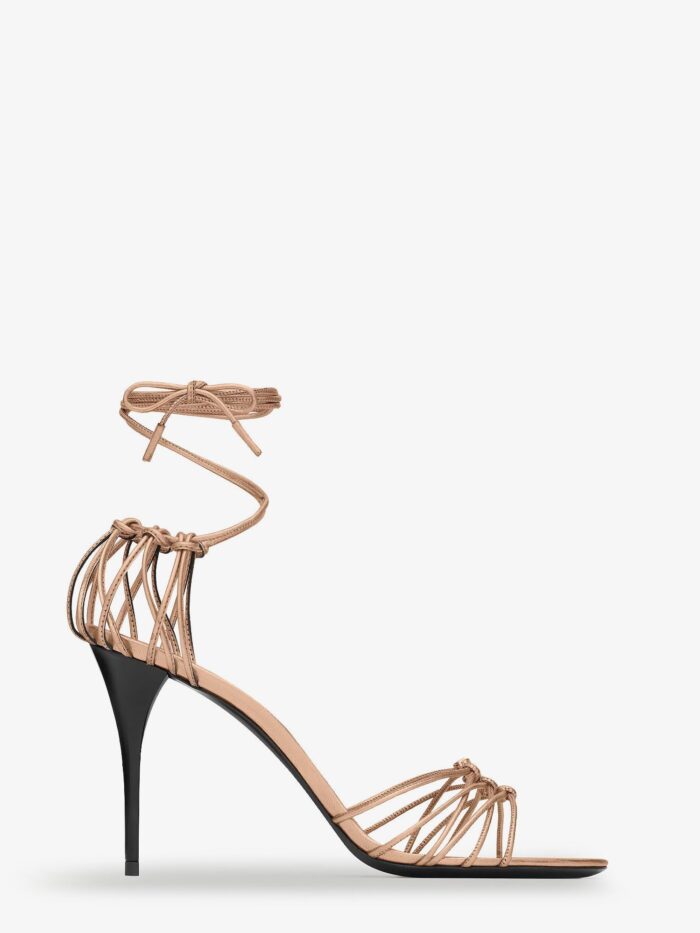 Saint Laurent Babylone 90 Leather Sandals