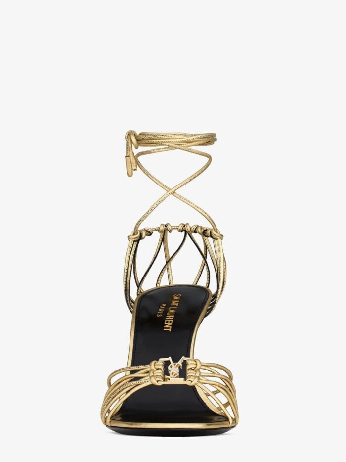 Saint Laurent Babylone 90 Leather Sandals
