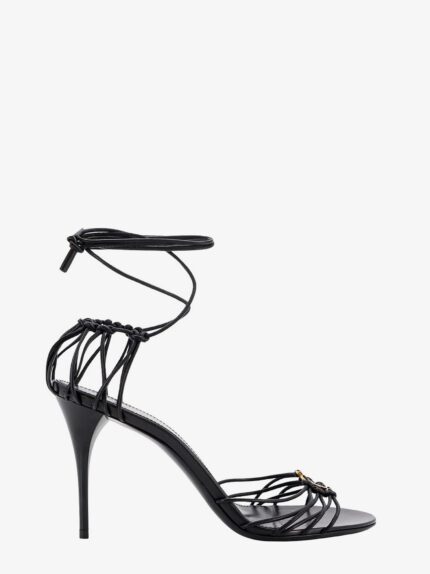 Saint Laurent Babylone 90 Leather Sandals