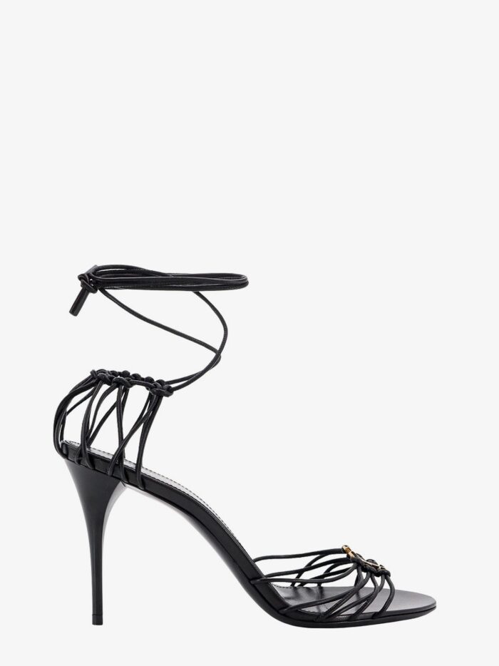 Saint Laurent Babylone 90 Leather Sandals