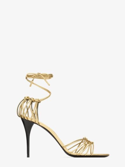 Saint Laurent Babylone 90 Leather Sandals