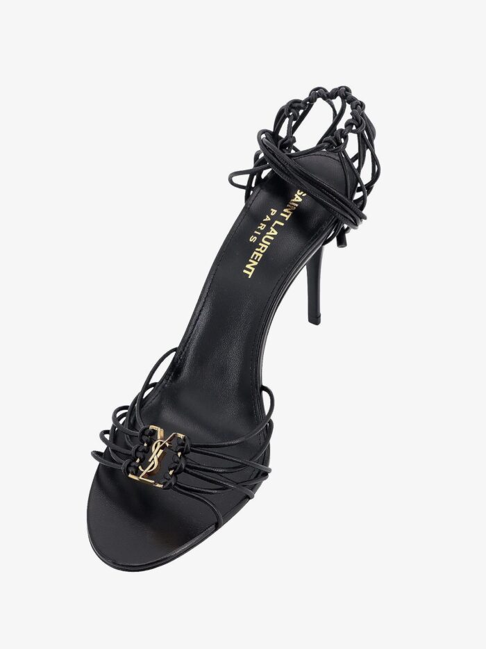 Saint Laurent Babylone 90 Leather Sandals