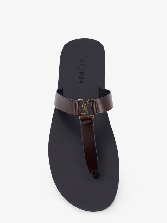 Saint Laurent Babylone Leather Sandals