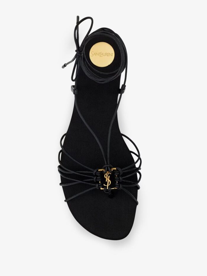 Saint Laurent Babylone Leather Sandals