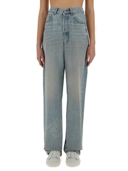 Saint Laurent BAGGY LONG V-WAIST JEANS