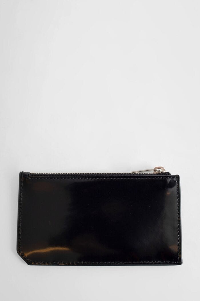 SAINT LAURENT Black Leather Card Holder