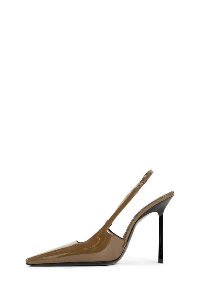 SAINT LAURENT Blake Slingback Pumps In Patent Leather