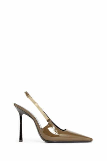 SAINT LAURENT Blake Slingback Pumps In Patent Leather