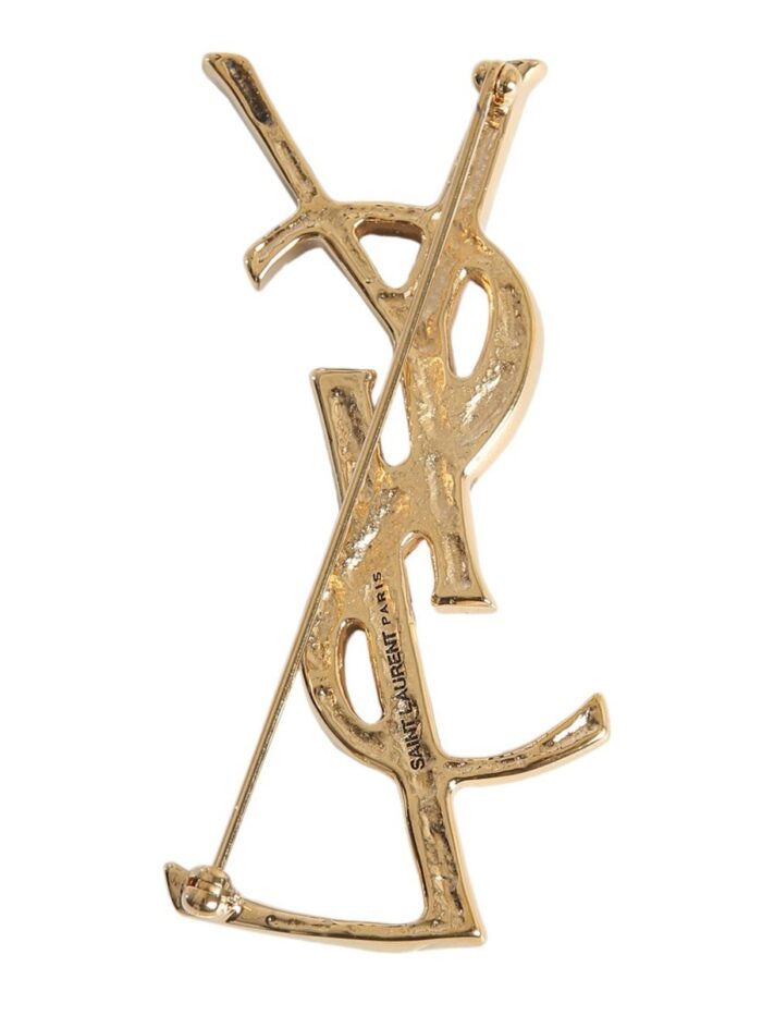 Saint Laurent BROOCH "CROCODILE CASSANDRAS"