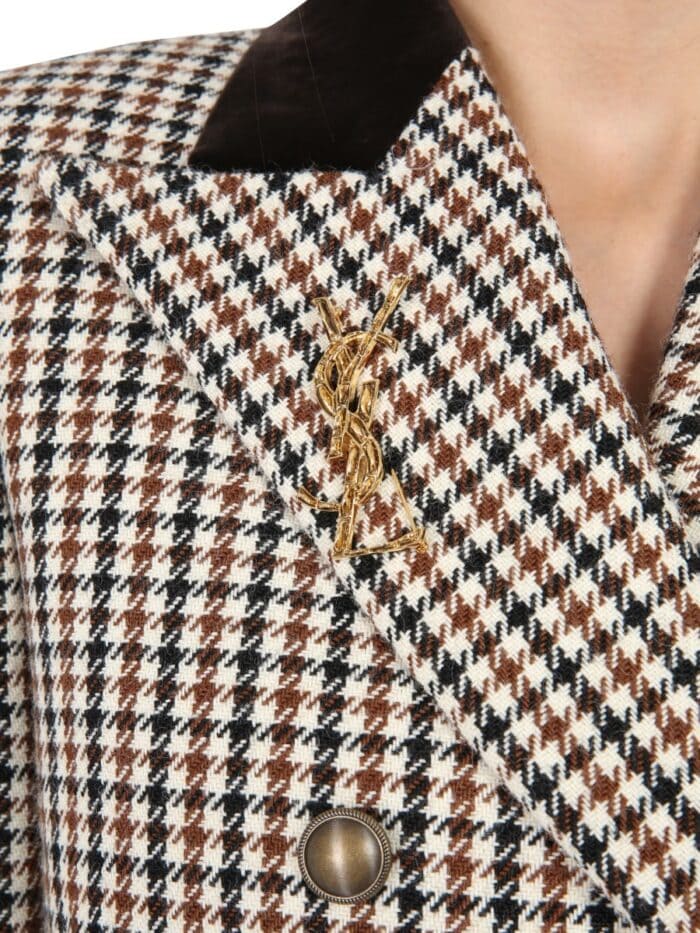 Saint Laurent BROOCH "CROCODILE CASSANDRAS"