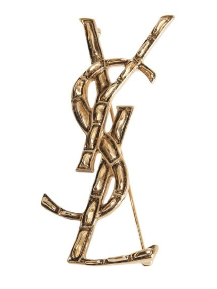 Saint Laurent BROOCH "CROCODILE CASSANDRAS"